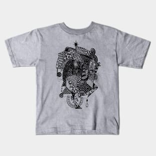 Geometric 1 - Going Xmas Shopping - Aussie Tangle Kids T-Shirt